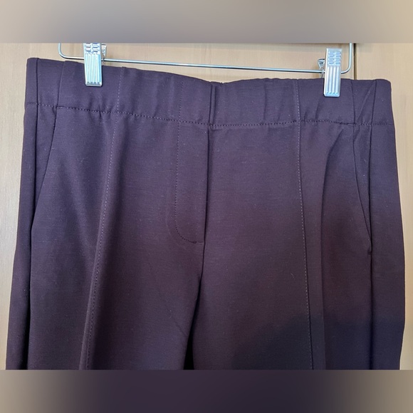 JJill DARK FIG PONTE SLIM LEG pants, misses S, NWT - Picture 2 of 9